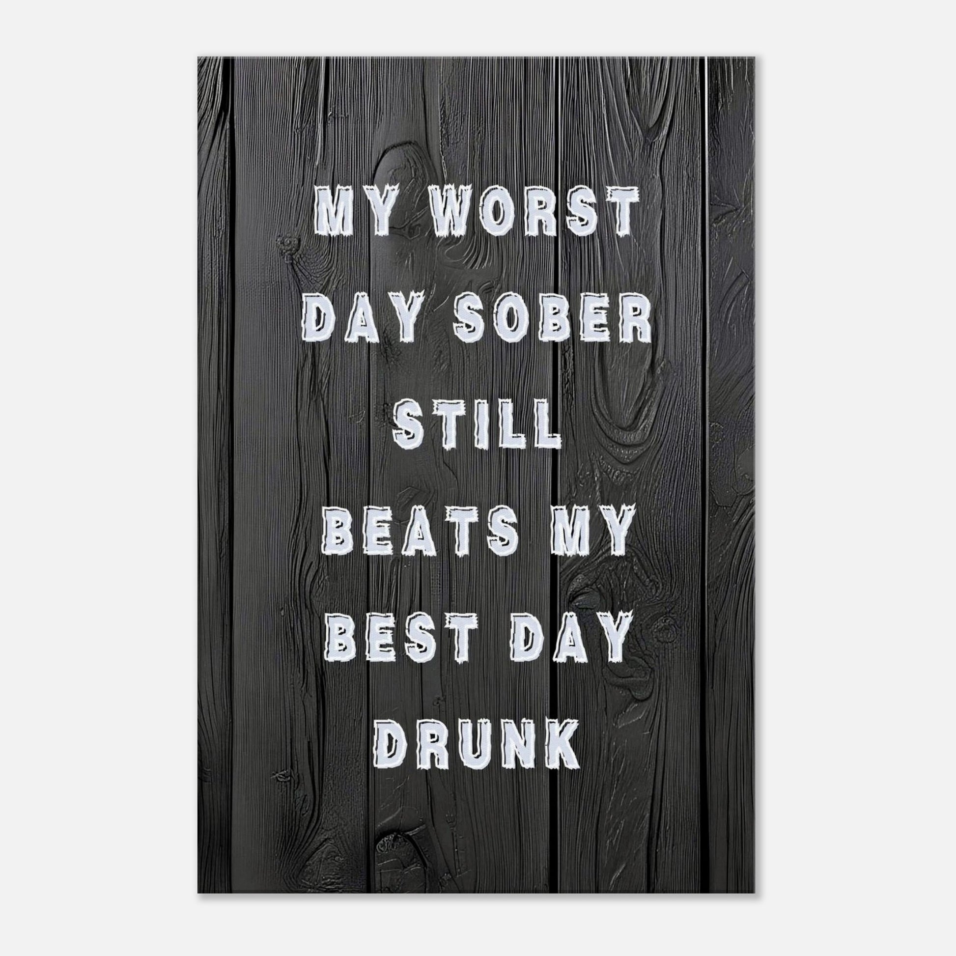 Sobriety-themed wall art for mental health and healing spaces. 