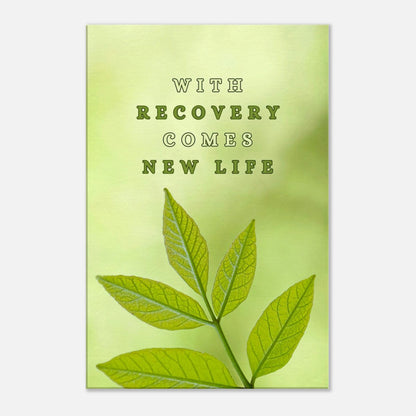 Motivational quote canvas for recovery and personal growth