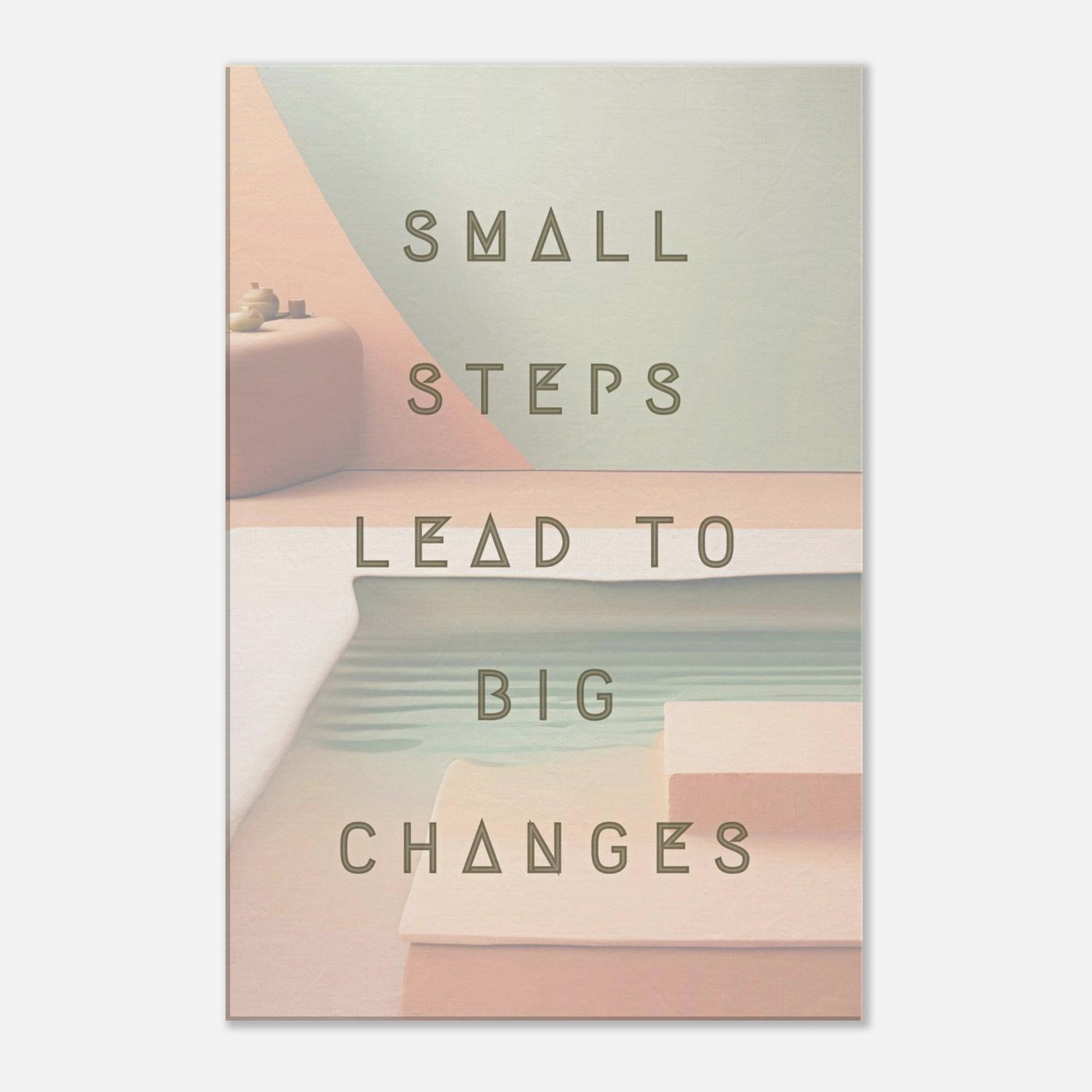 Motivational print for recovery featuring ripple and calming colors