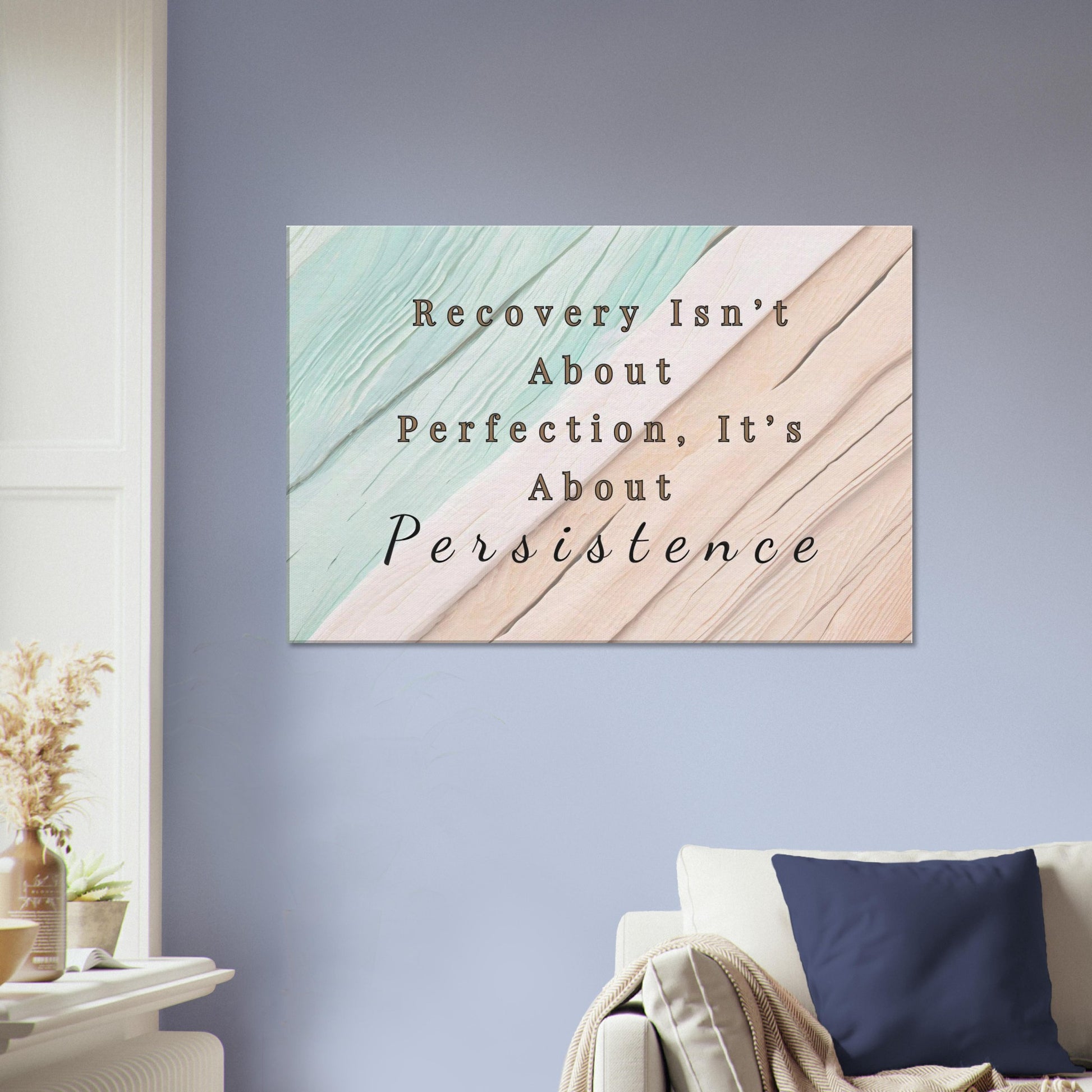 Inspirational sobriety wall art for healing and growth