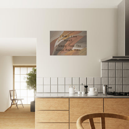 Sobriety themed canvas wall art for healing and self-acceptance in the recovery process or on the path

