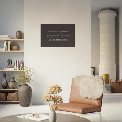 Neutral-toned wall decor with a spiritual message for peaceful living and modern spaces

